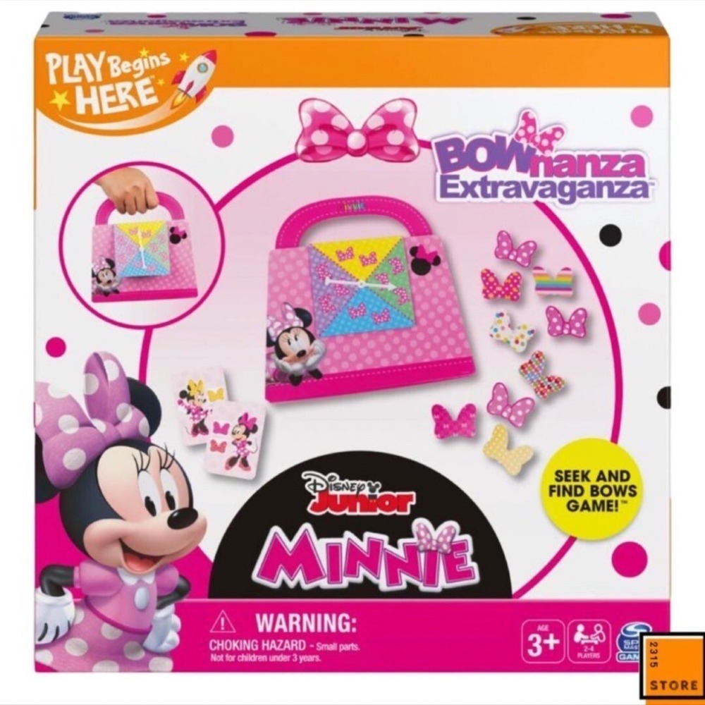 Disney Junior Minnie Mouse BOWnanza‎ Extravaganza Seek & Find Bows Game 3+ NIB